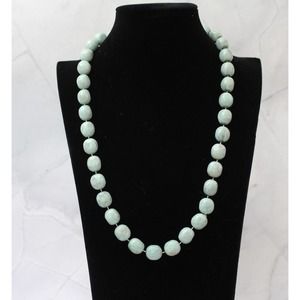 Variegated Faux Turquoise Colored Fashioned Beads Pre-Owned N70